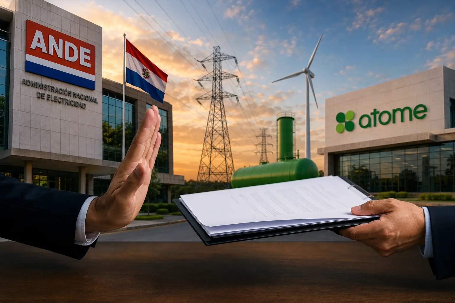 ANDE ontkent een preferentieel tarief aan Atome en het bedrijf dringt aan op onderhandelen