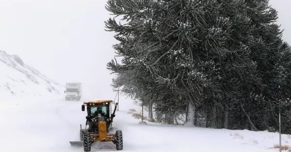 De poolgolf neemt af in Argentinië, terwijl Patagonië te maken krijgt met regen, sneeuw en windstoten van 90 km/u